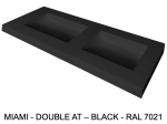 Plan vasque Design, sur mesure, Largeur 120 à 200 cm x Profondeur 40 à 60 cm, résine minérale de couleurs ACRYSTONE® Finition lisse, Livraison Offerte et Rapide.